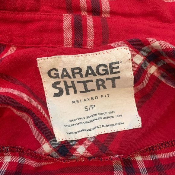 garage red plaid flannel - Picture 2 of 2